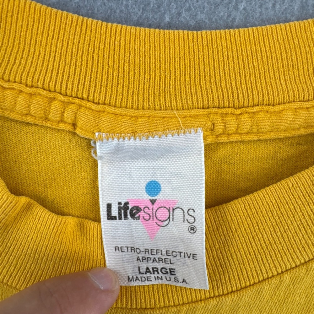 Vintage Vanderbilt University Shirt Mens Large Yellow Single Stitch 90s USA - Picture 6 of 16